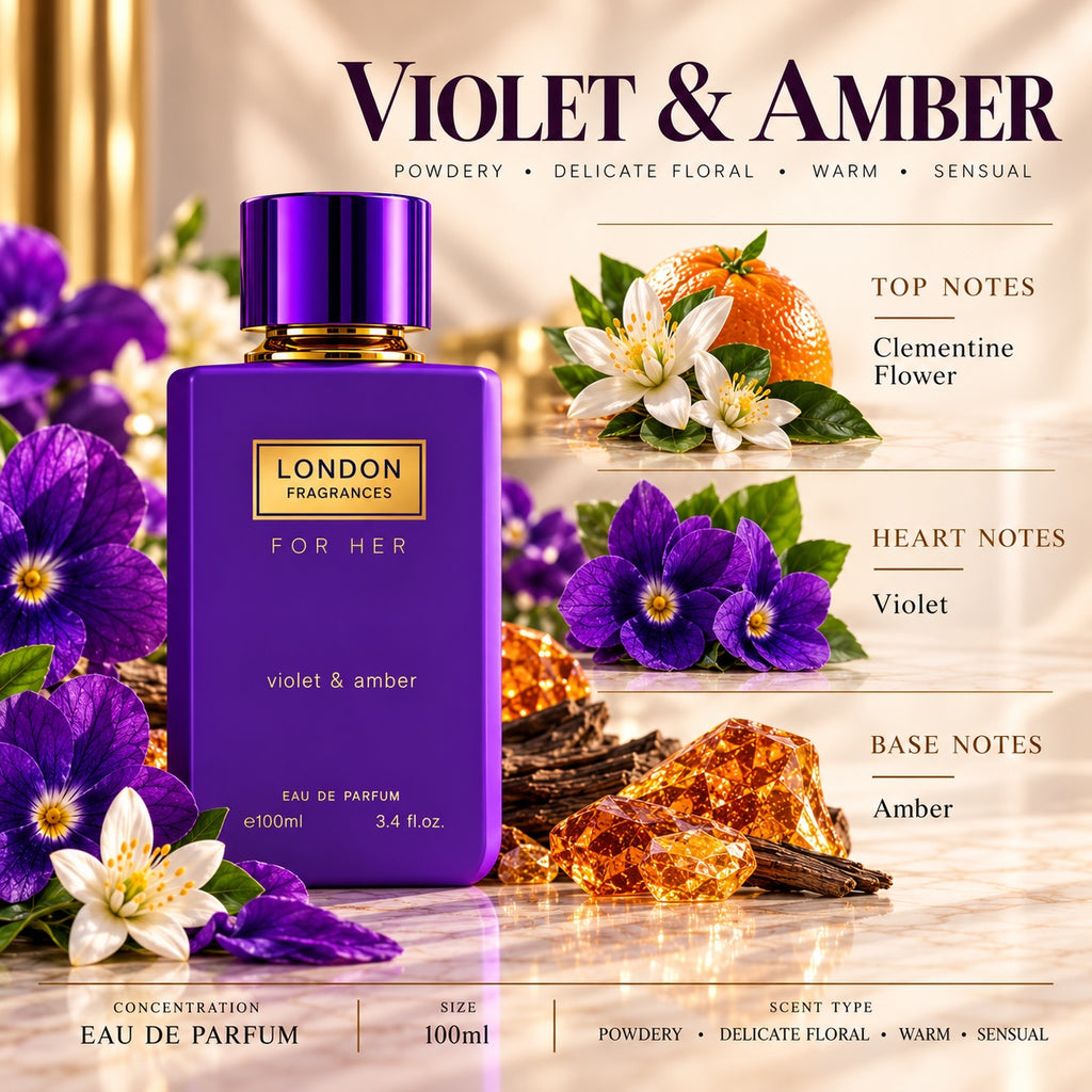Violet & Amber Eau de Parfum 100ml — fragrance notes