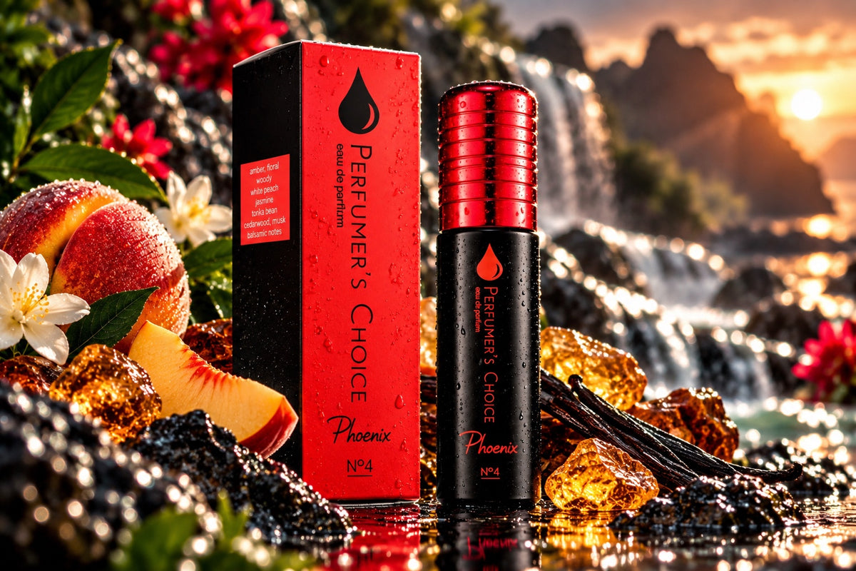 PHOENIX Nº4 hero fragrance bottle and box lifestyle image